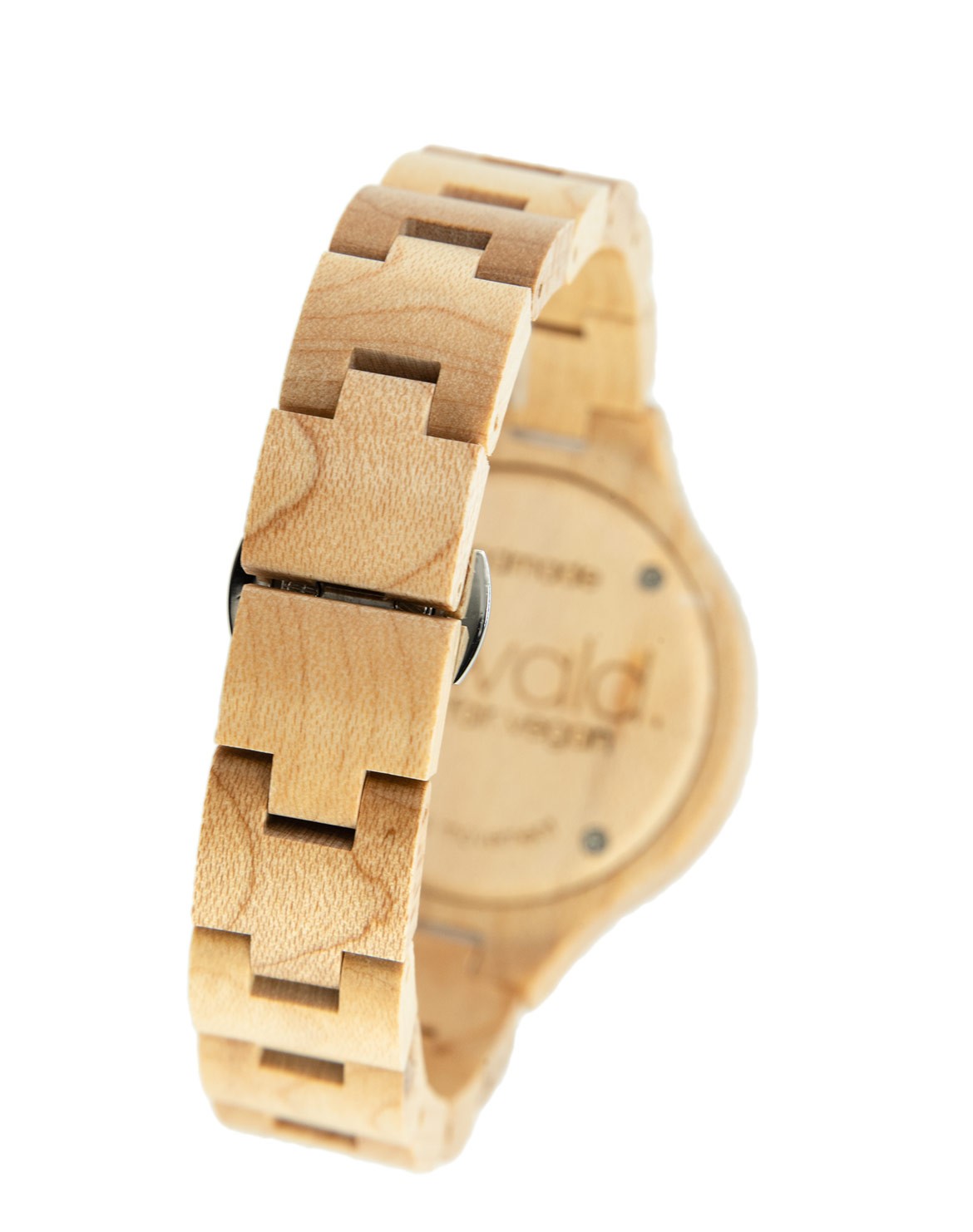 Wood Watch Immergrün Maple 36mm silver