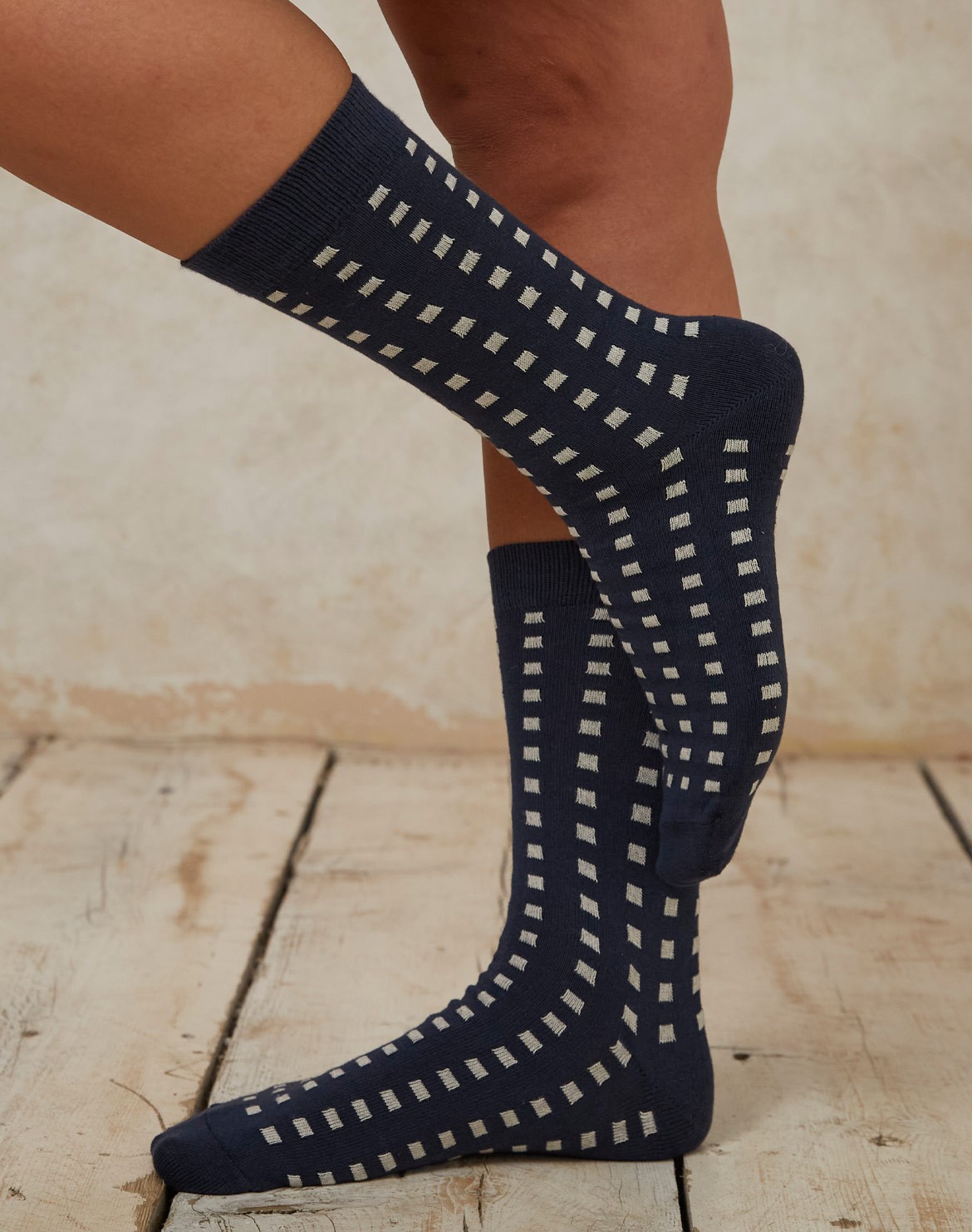 Square Pattern Socken