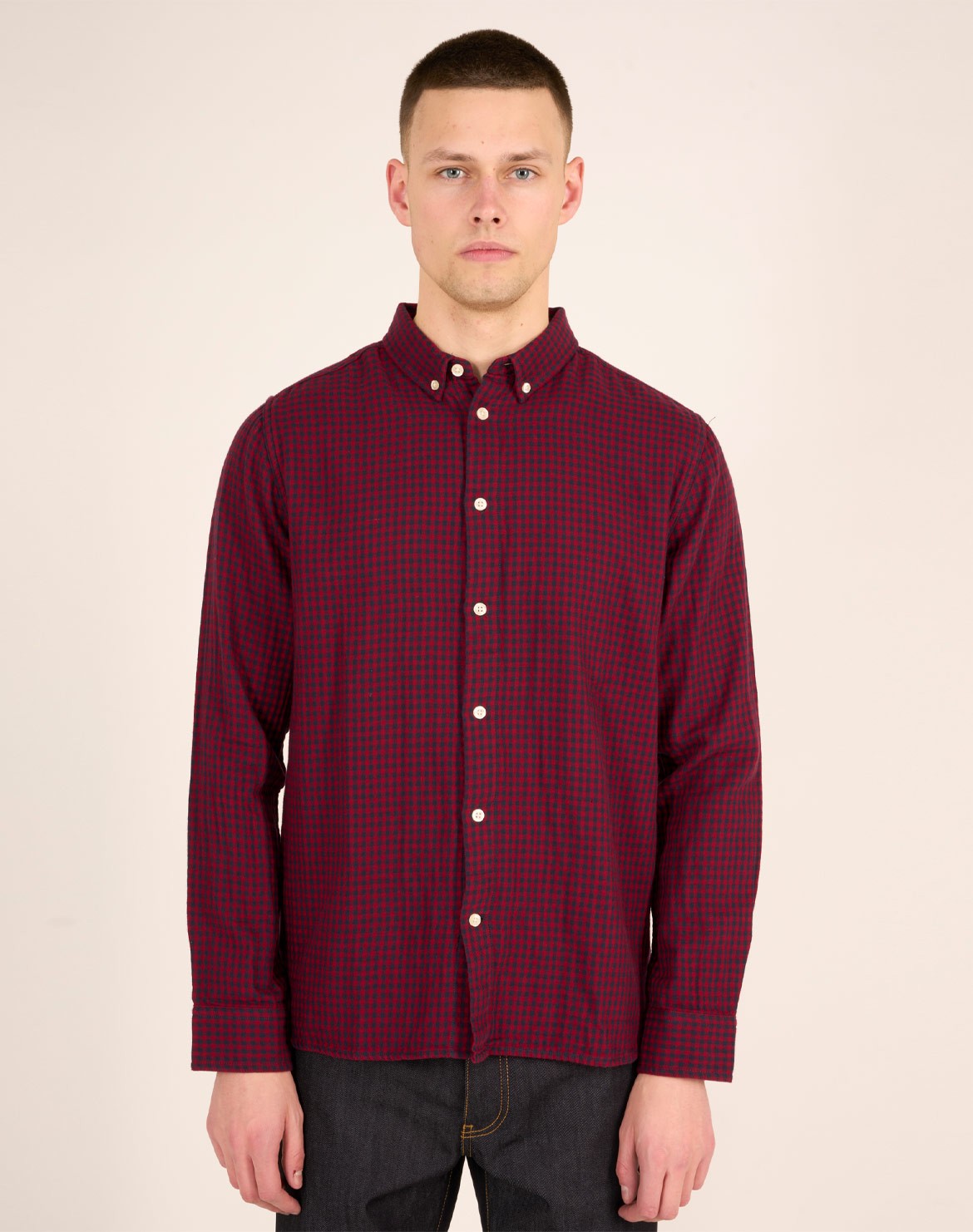 Double Layer Checkered Hemd