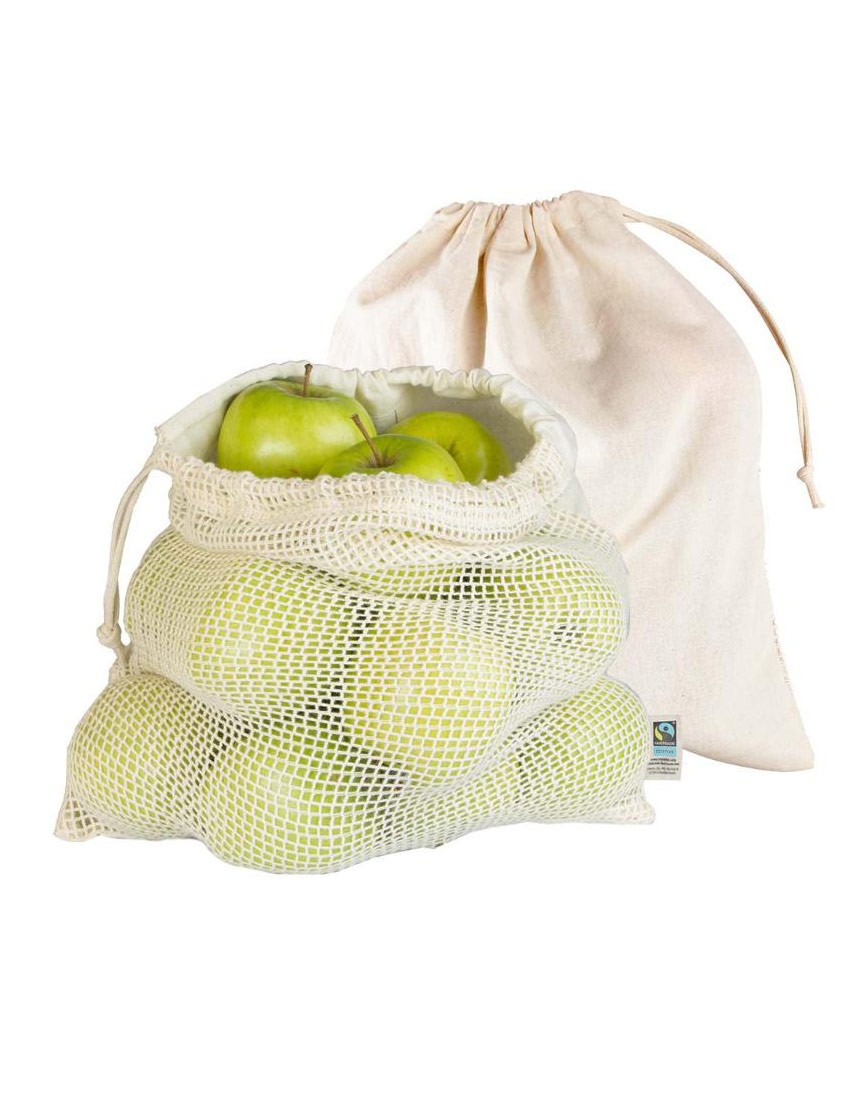 Organic Cotton Bag for Fruits and Vegetables 2piec.